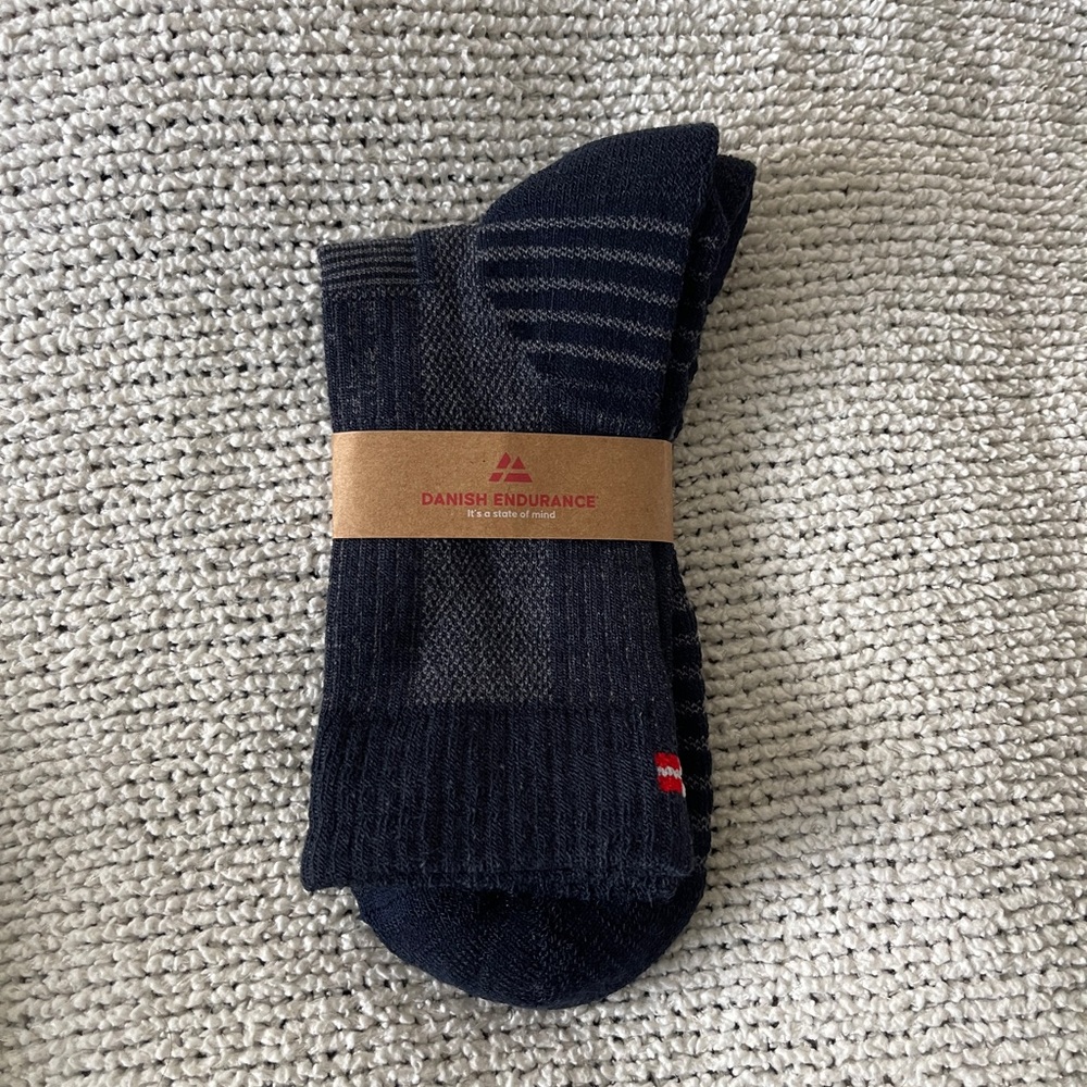 Danish endurance anklets socks navy women’s 6-10